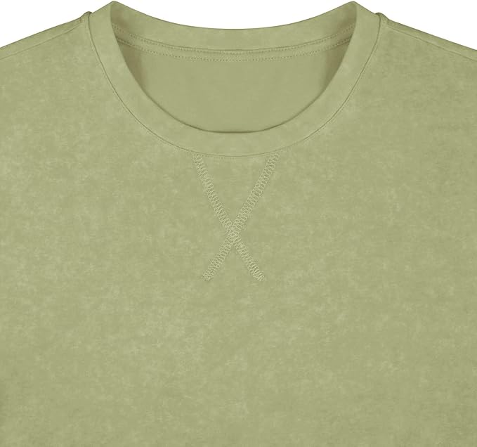 LOGEEYAR Men's Athletic Washed T-Shirts Basic Crew Neck Tees Tops Causal Distressed Cotton T Shirts for Men