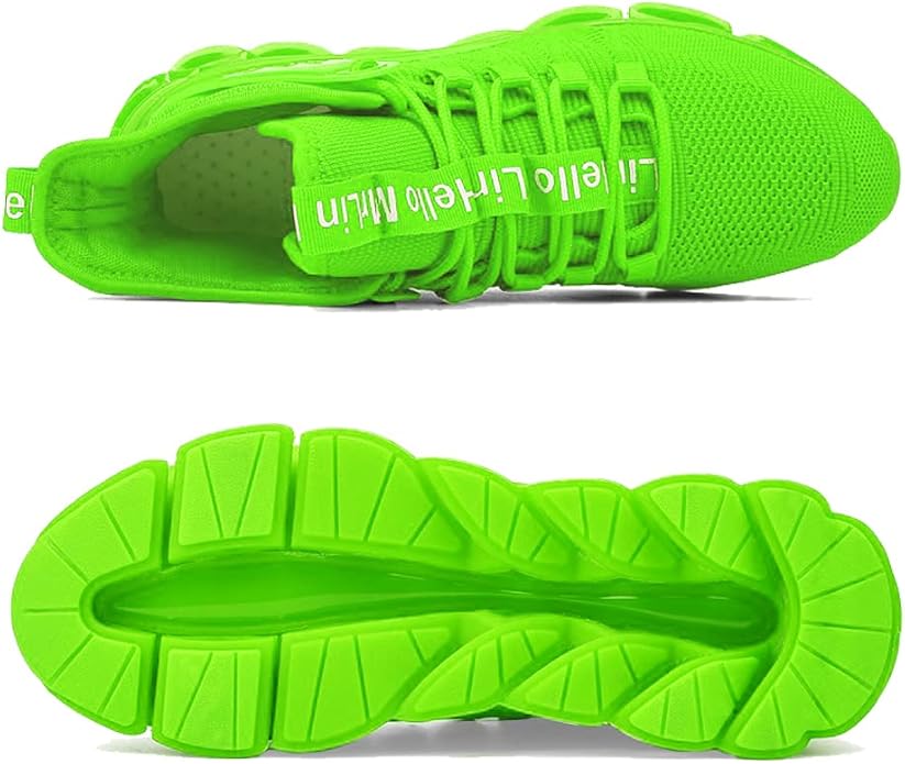 Hello MrLin Men's Running Shoes Non Slip Athletic Tennis Walking Blade Type Sneakers Hip Hop