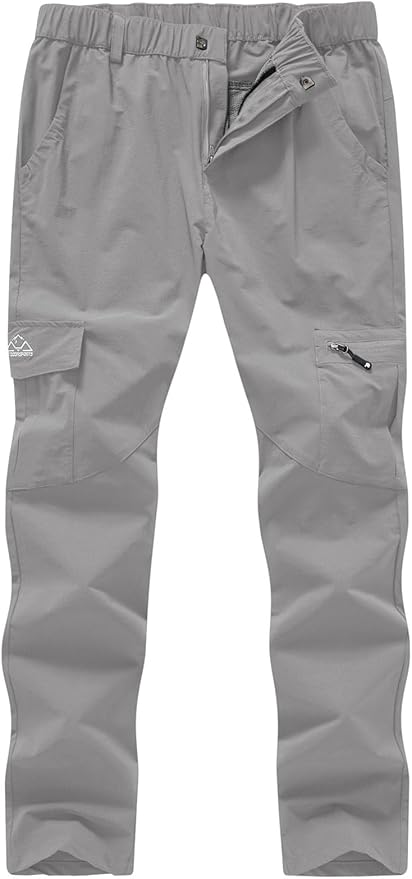 YSENTO Women's Hiking Pants Lightweight Stretch Quick Drying UPF 50 Camping Travel Work Cargo Pants 6 Pockets