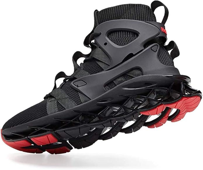 Hello MrLin Men's Running Shoes Non Slip Athletic Tennis Walking Blade Type Sneakers Hip Hop