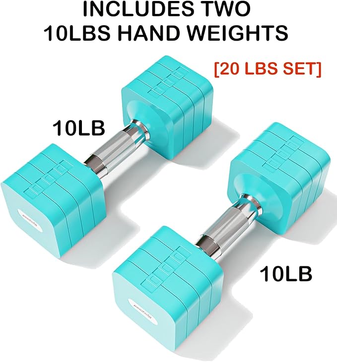 15LB 20LB 50LB Adjustable Dumbbell Set Free Weights Dumbbells Set for Women Men Hand Weights Sets Adjust Dumbbell Weight Sets for Home Gym Exercise Workout Strength Training Equipments