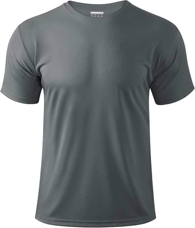 Boladeci Men's Swim Shirt Short Sleeve UPF 50+ Sun Protection SPF UV Moisture Wicking Lightweight Quick Dry Rash Guard