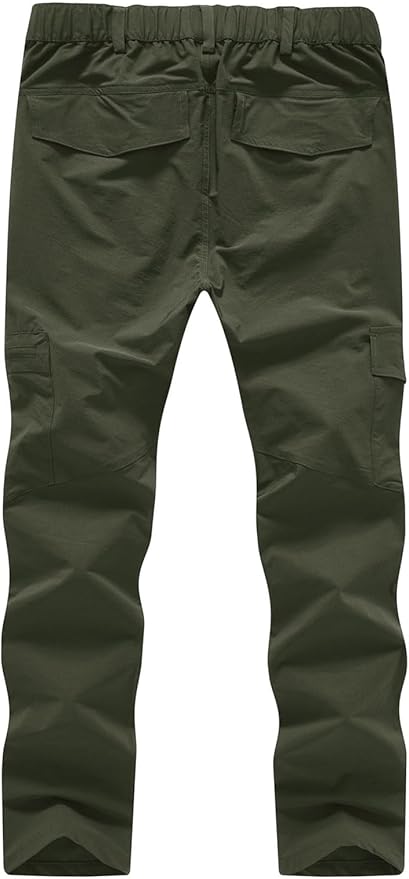 YSENTO Women's Hiking Pants Lightweight Stretch Quick Drying UPF 50 Camping Travel Work Cargo Pants 6 Pockets