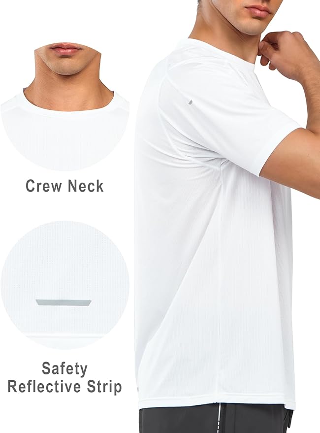 NORTHYARD Men's Athletic Running T-Shirts Quick Dry Workout Shirts Short-Sleeve Sports Gym Tee Tops Performance Activewear