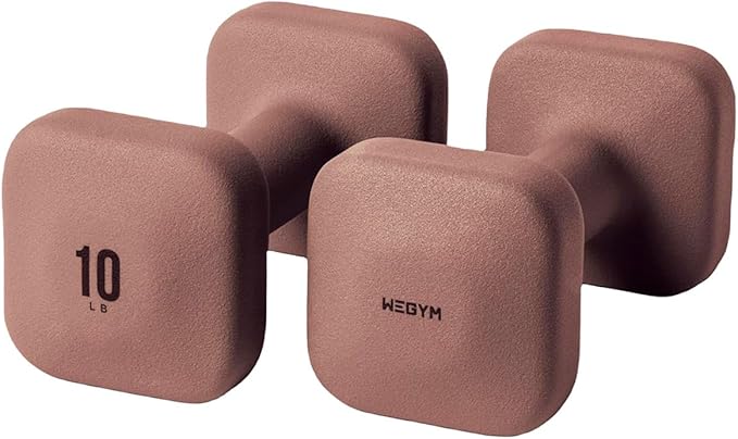 SafeGrip Dumbbells, Anti-Slip, Anti-Roll, Thick Handles, Free Weights, Square Dumbbells for Secure Workouts at Home, Weightlifting, and Personal Training