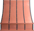 CT Copper Tailor Sloped Copper Vent Hood Wall Mount,48'' W,42''H, 1150 CFM Exhaust Fan,Stainless Steel Vent,LED Light,Dishwasher-Safe Baffle Filters,VH8TR1