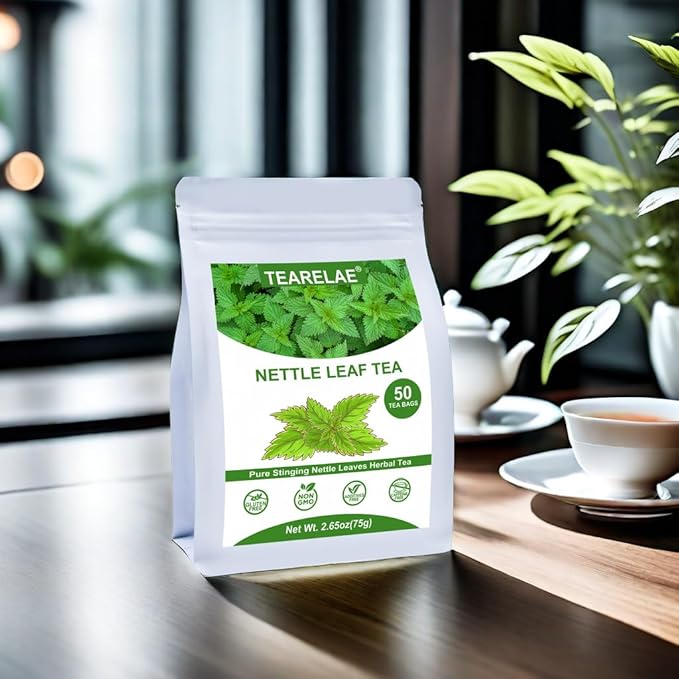 TEARELAE - Nettle Leaf Tea - 1.5g x 50 Counts - Premium Stinging Nettle Tea Bags - Non-GMO - Caffeine-Free