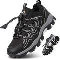 Boys Girls Hiking Trail Shoes Waterproof Slip Resistant Outdoor Trekking Walking Running Sneakers(Little/Big Kids)