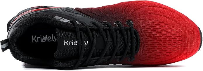 Kricely Men's Walking Shoes Breathable Lightweight Fashion Sneakers Non Slip Sport Gym Jogging Trail Running Shoes