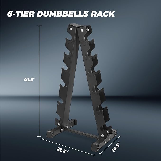 RITFIT 300/350/450/650/180/200/210 LB Rubber Hex Dumbbells Set with Optional Dumbbell Rack, Multi Weight Set to Choose, Ideal for Home Gym and Fitness