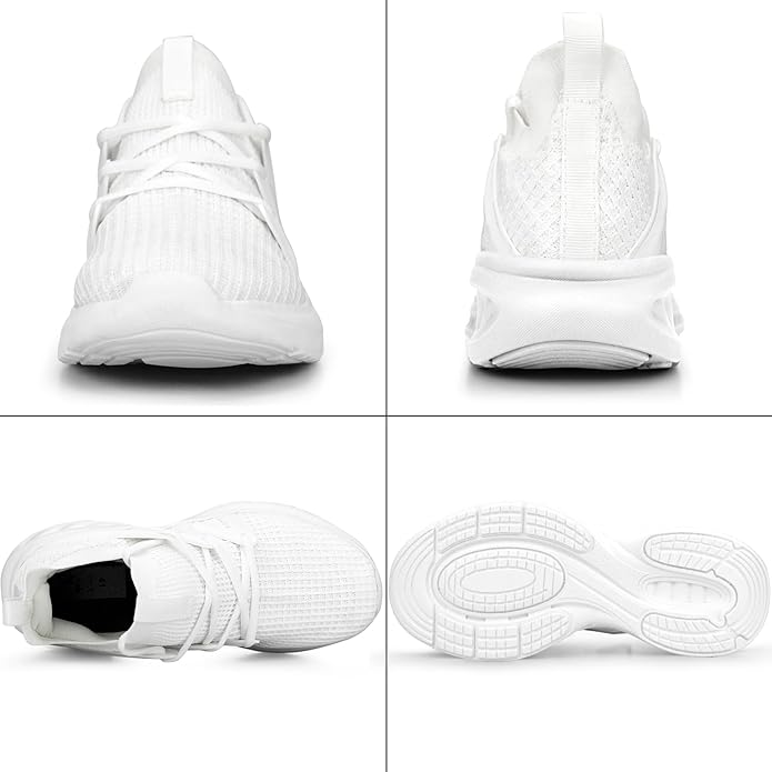 Pujcs Men's Slip on Walking Shoes Lightweight Breathable Non Slip Running Shoes Athletic Gym Tennis Shoes Sneakers for Men
