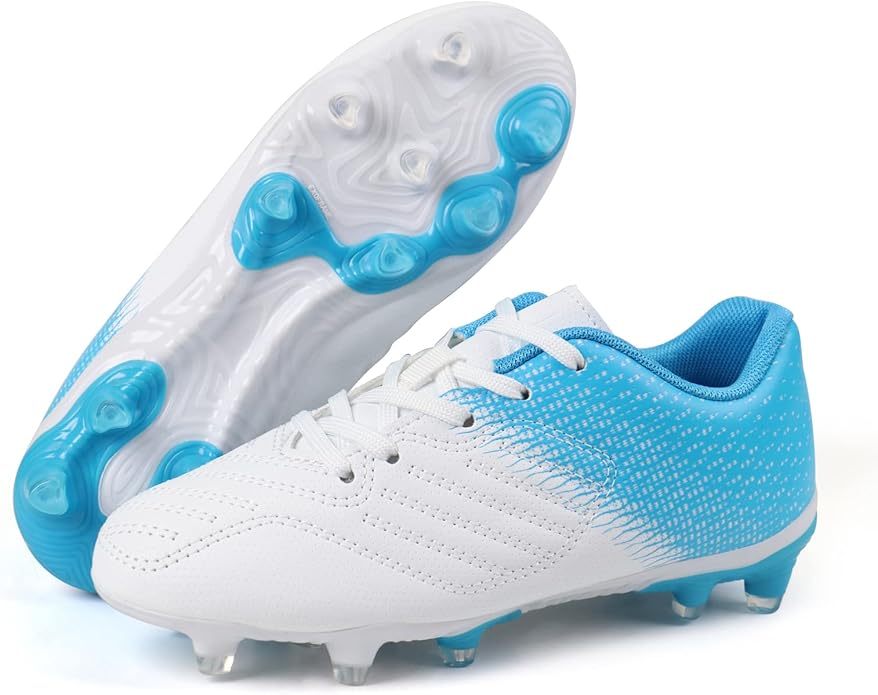 brooman Kids Soccer Cleats Boys Girls Athletic Outdoor Football Shoes