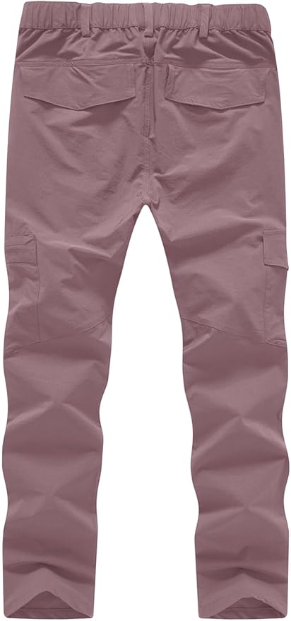 YSENTO Women's Hiking Pants Lightweight Stretch Quick Drying UPF 50 Camping Travel Work Cargo Pants 6 Pockets