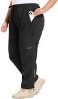 baleaf Plus Size Pants for Women Hiking Cargo Water Resistant UPF 50+ Cargo Joggers Zipper Pockets