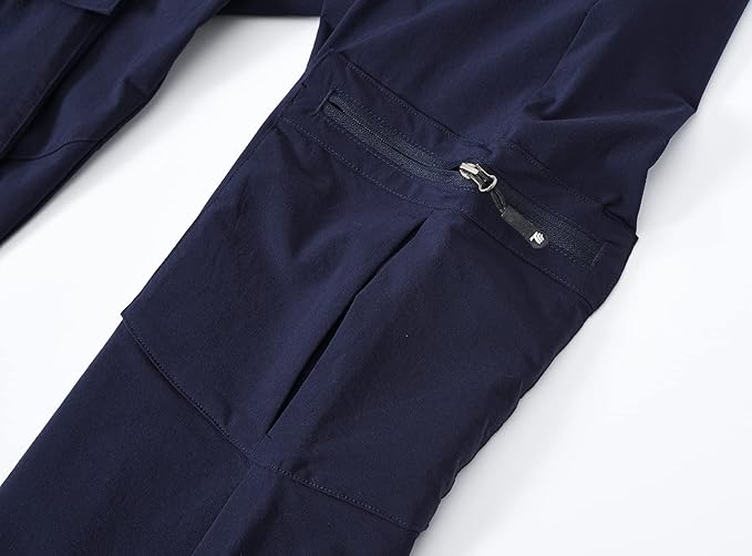 YSENTO Women's Hiking Pants Lightweight Stretch Quick Drying UPF 50 Camping Travel Work Cargo Pants 6 Pockets