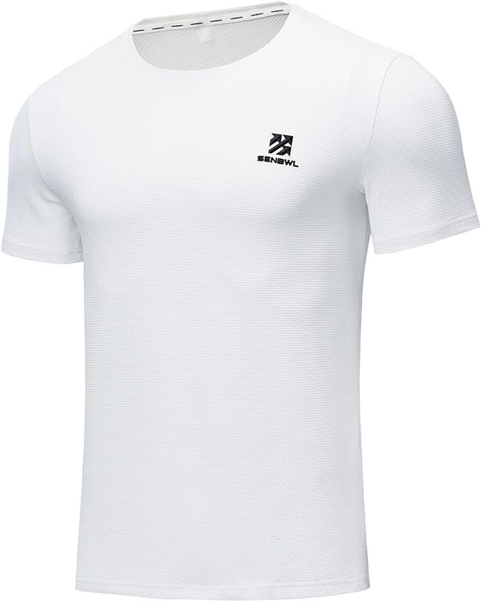 Moisture Wicking Quick Dry Soft Pickleball Workout Hiking Camping Running Shirts for Men Outdoor Sports