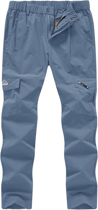 YSENTO Women's Hiking Pants Lightweight Stretch Quick Drying UPF 50 Camping Travel Work Cargo Pants 6 Pockets