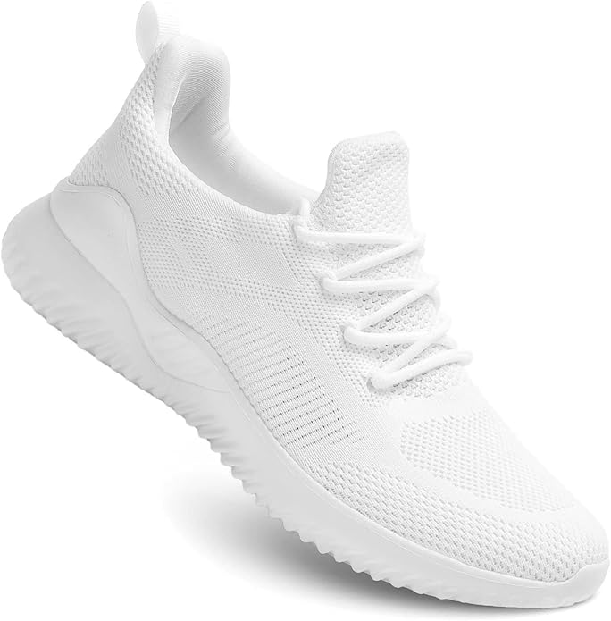 Men's Non Slip Running Shoes Ultra Light Breathable Casual Walking Shoes Fashion Sneakers Mesh Workout Sports Shoes