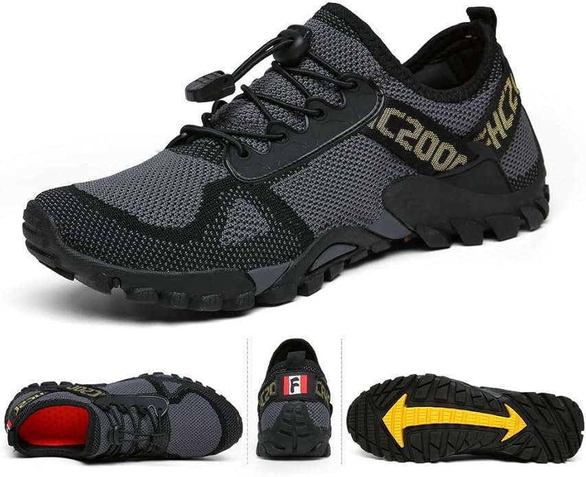 ABAO Hiking Shoes Men Women Outdoor Sports Shoes Non-Slip Breathable Sneakers Low Top Walking Shoes for Outdoor Trailing Trekking Walking Climbing Travel Lightweight