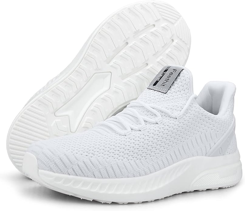 Feethit Mens Slip On Walking Shoes Blade Tennis Shoes Non Slip Running Shoes Lightweight Workout Shoes Breathable Mesh Fashion Sneakers
