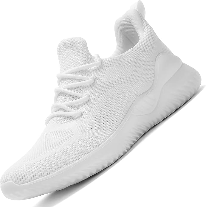 Men's Non Slip Running Shoes Ultra Light Breathable Casual Walking Shoes Fashion Sneakers Mesh Workout Sports Shoes