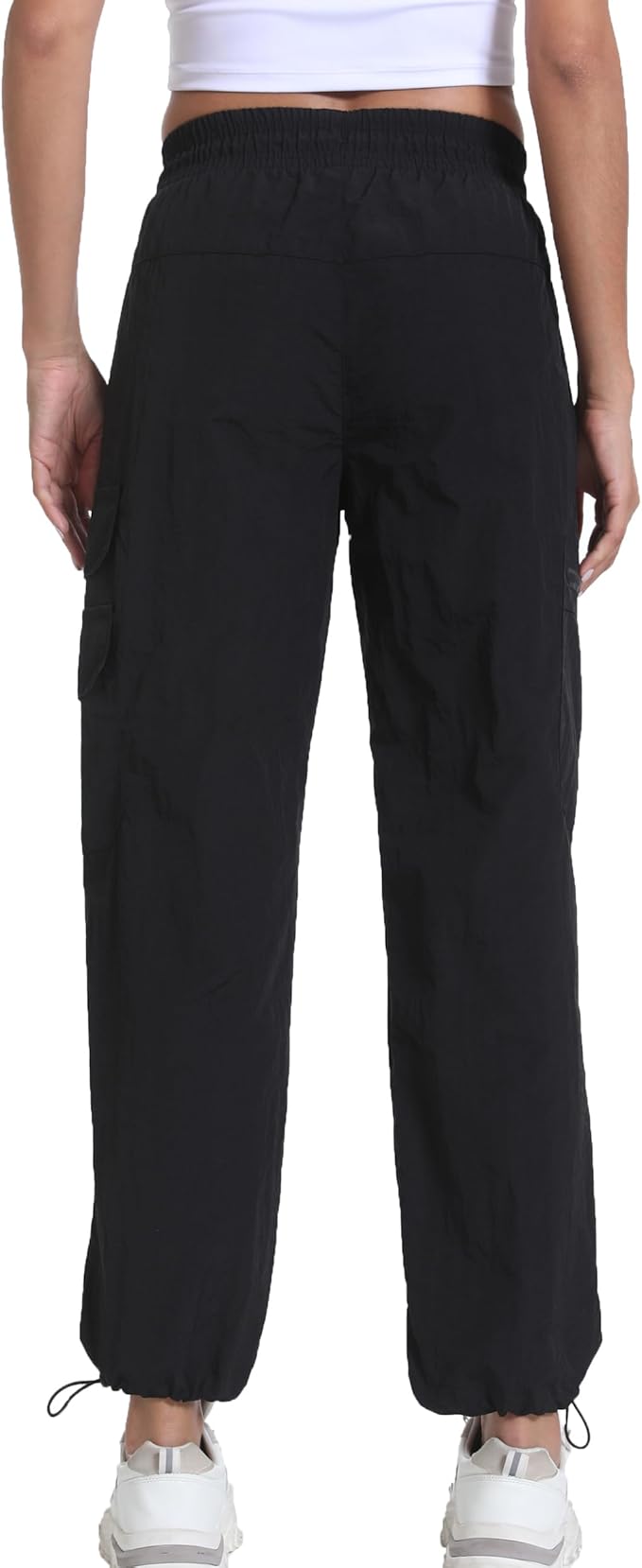 Women's Lightweight Hiking Joggers with Pockets - Water Resistant Cargo Pants for Outdoor Workouts Camping