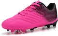 brooman Kids Soccer Cleats Boys Girls Athletic Outdoor Football Shoes