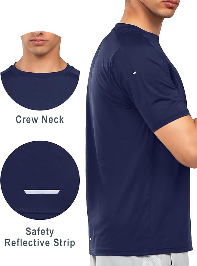 NORTHYARD Men's Athletic Running T-Shirts Quick Dry Workout Shirts Short-Sleeve Sports Gym Tee Tops Performance Activewear