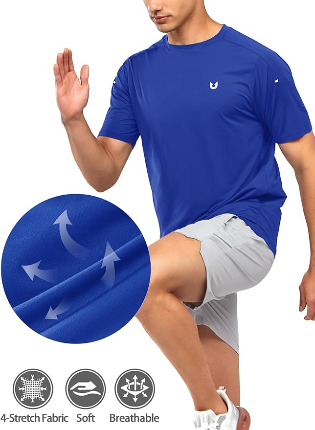 NORTHYARD Men's Athletic Running T-Shirts Quick Dry Workout Shirts Short-Sleeve Sports Gym Tee Tops Performance Activewear
