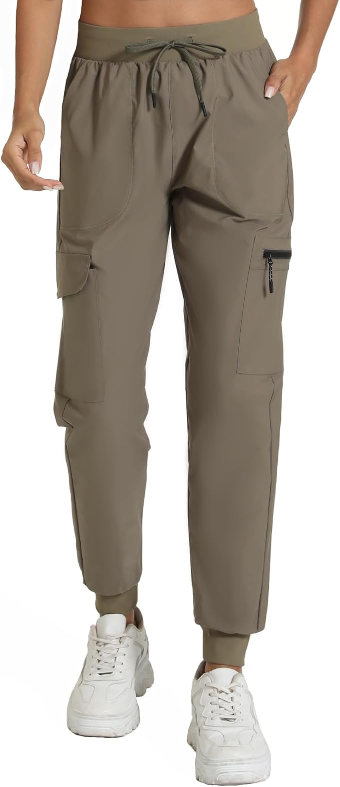Women's Lightweight Cargo Pants with Pockets Stretchy Quick Dry Hiking Pants for Travel Casual Outdoor