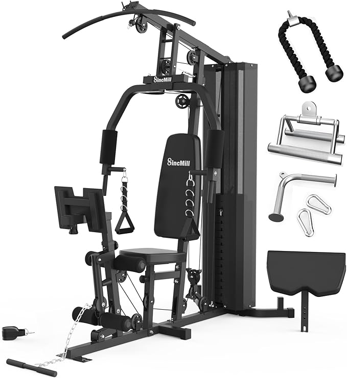SincMill Home Gym Multifunctional Full Body Workout Equipment for Home Exercise Fitness