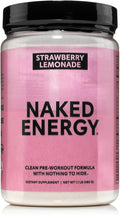 NAKED Strawberry Lemonade Energy - Clean Pre Workout Supplement for Men and Women, Vegan Friendly, No Added Sweeteners, Colors Or Flavors - 30 Servings