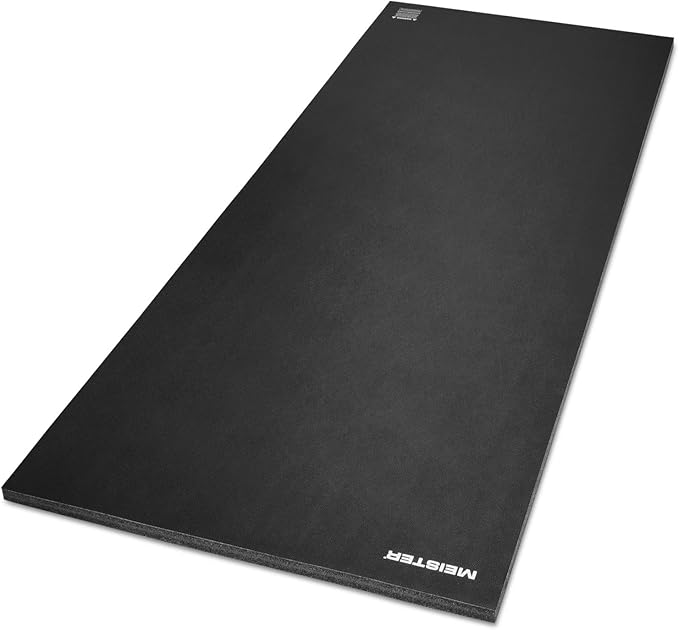 Meister X-Thick 1" Fold-Out Workout Mat - XL Non-Slip Padded Floor for Exercise, Stretching & Yoga