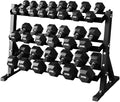 Rubber Hex Chrome Dumbbell Complete Package Set