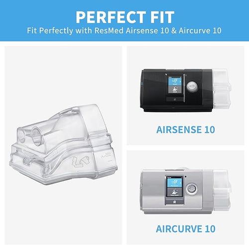 1 PC Replacement Water Chamber for AirSense 10 & AirCurve 10, Perfect Fit and Reliable Water Tank, with 10 Packs Filters Compatible with AirSense 10 & AirCurve 10 CPAP Machines