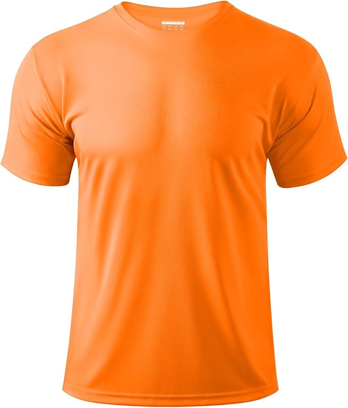 Boladeci Men's Swim Shirt Short Sleeve UPF 50+ Sun Protection SPF UV Moisture Wicking Lightweight Quick Dry Rash Guard