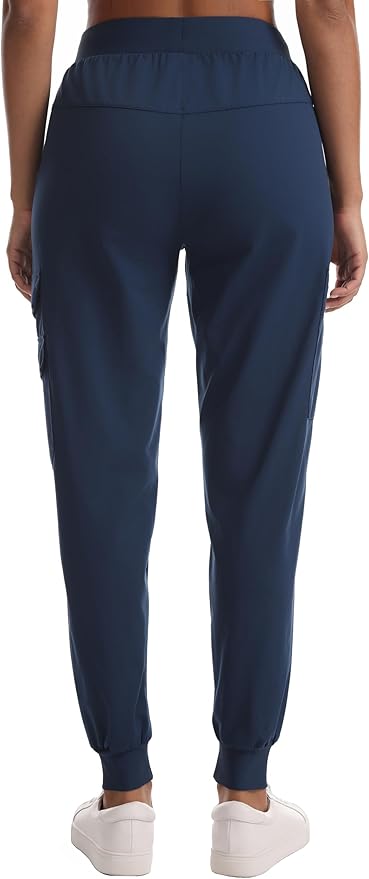Women's Hiking Pants with Pockets - Travel Lounge Outdoor Quick Drying Lightweight Water Resistant Joggers