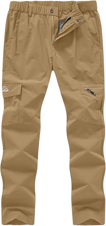 YSENTO Women's Hiking Pants Lightweight Stretch Quick Drying UPF 50 Camping Travel Work Cargo Pants 6 Pockets