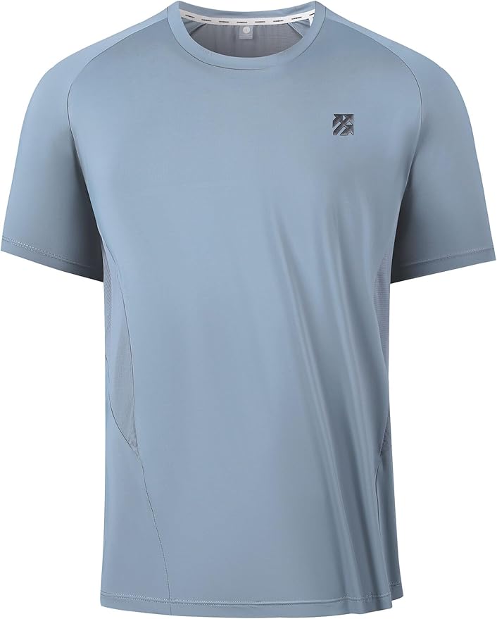Moisture Wicking Quick Dry Soft Pickleball Workout Hiking Camping Running Shirts for Men Outdoor Sports