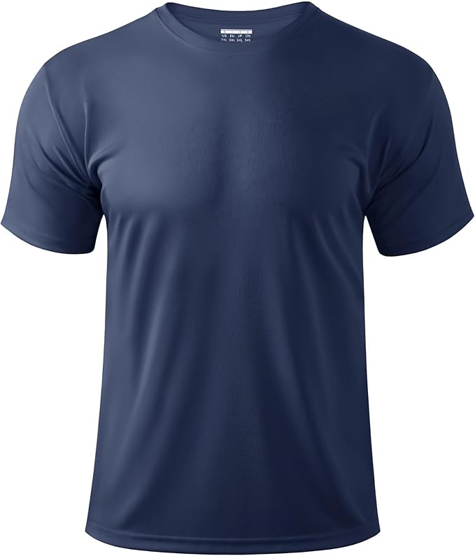 Boladeci Men's Swim Shirt Short Sleeve UPF 50+ Sun Protection SPF UV Moisture Wicking Lightweight Quick Dry Rash Guard