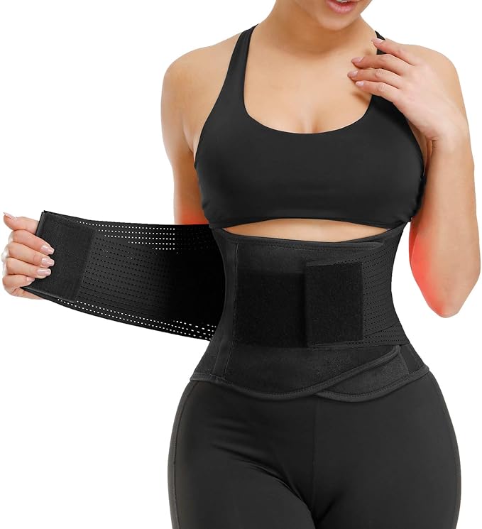 VENUZOR Waist Trainer Belt for Women - Waist Cincher Trimmer - Slimming Body Shaper Belt - Sport Girdle Belt (UP Graded)
