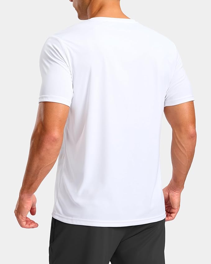 G Gradual Men's Workout Shirts Quick Dry Athletic Running T-Shirts Lightweight Moisture Wicking Short Sleeve Sports Gym Tops