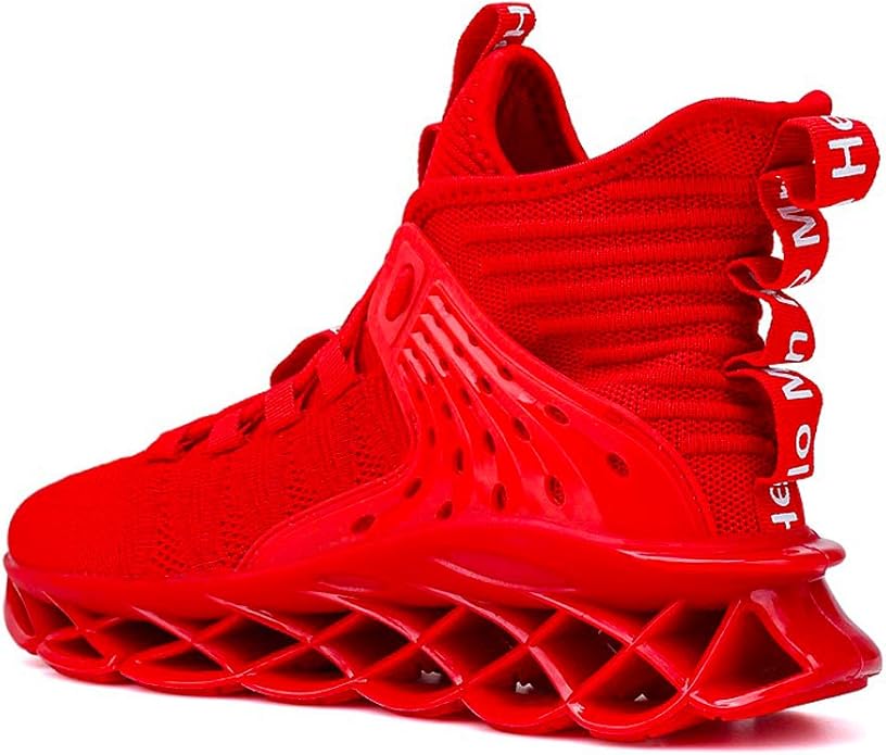 Hello MrLin Men's Running Shoes Non Slip Athletic Tennis Walking Blade Type Sneakers Hip Hop
