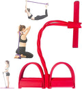 21 Fitness Resistance Bands-4 Tube Pedal Ankle Puller - 2023 New Sit up Leg Stretch Rope Exercise Bands with Handles, Stretching Workout Fitness Bands for Arm Weights Exercise Equipment