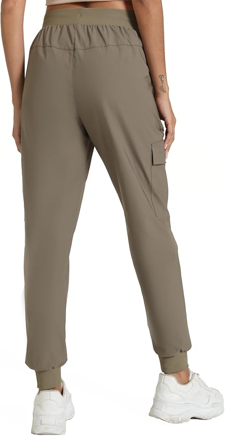 Women's Lightweight Cargo Pants with Pockets Stretchy Quick Dry Hiking Pants for Travel Casual Outdoor