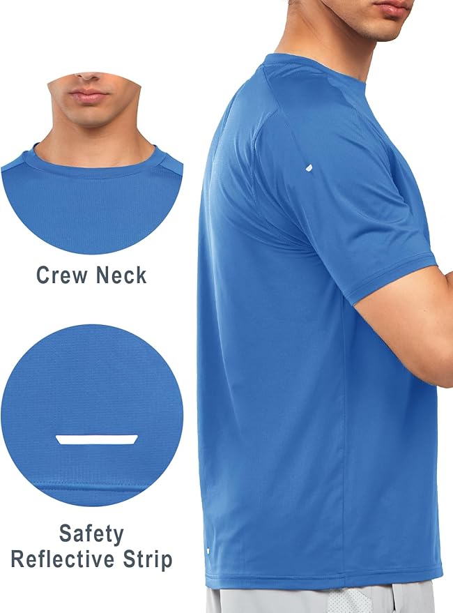 NORTHYARD Men's Athletic Running T-Shirts Quick Dry Workout Shirts Short-Sleeve Sports Gym Tee Tops Performance Activewear