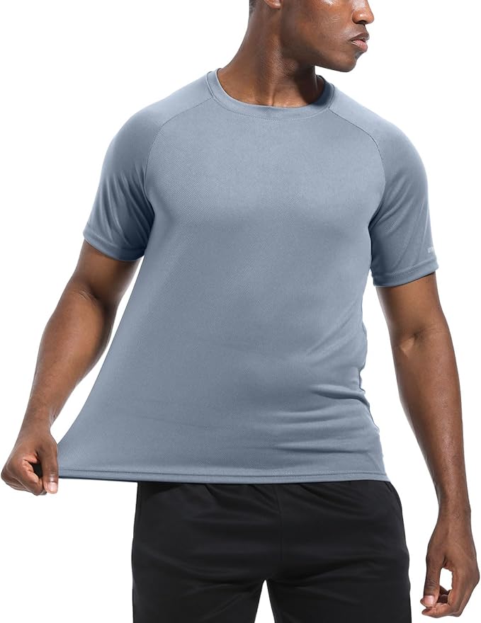 Boyzn 1, 3, 5 or 7 Pack Men's Workout Running Shirts, Dry Fit Moisture Wicking T-Shirt, Gym Athletic Short Sleeve Tee Shirts