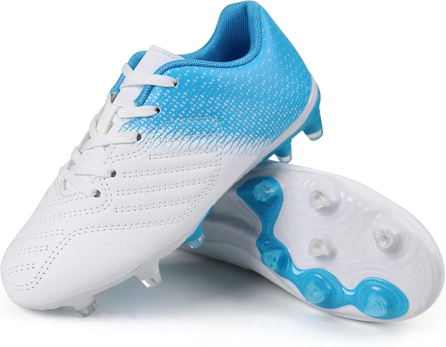 brooman Kids Soccer Cleats Boys Girls Athletic Outdoor Football Shoes