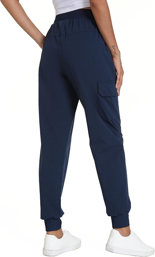 Women's Lightweight Cargo Pants with Pockets Stretchy Quick Dry Hiking Pants for Travel Casual Outdoor
