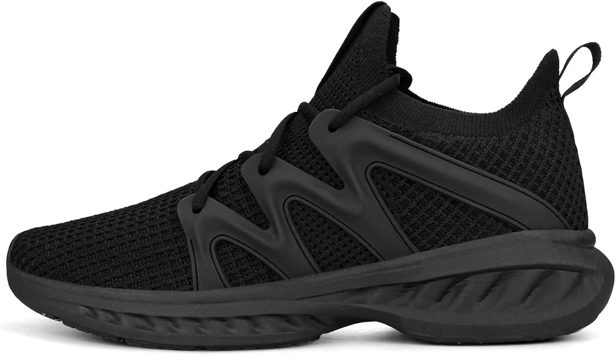 Pujcs Men's Slip on Walking Shoes Lightweight Breathable Non Slip Running Shoes Athletic Gym Tennis Shoes Sneakers for Men
